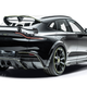 A photo of the Mansory DBX SUV with its two spoilers on the rear